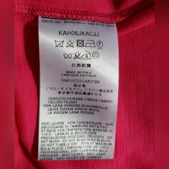 Giorgio Armani Women's 100% Virgin Wool Tank Top Size 44 - Picture 4 of 7